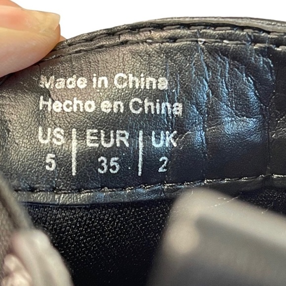 CAMPSITE | Chelsea Faux Leather Pull-On Lug Sole Ankle Boots Black Size 5 NEW - Picture 8 of 11